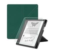Case for Kindle Scirbe, Includes a Screen Protector, Premium PU Leather Stand Cover with Auto Sleep/Wake and Pen Holder for 10.2 Inch Kindle Scribe (2022/2024 Release),Dark Green