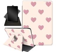 Case for Kindle Scribe 10.2 inch 2022 Release,Case for 10.2" Kindle Scribe,360 Degree Rotating Stand Smart Protective Cover Case for 10.2" Amazon Kindle Scribe 2022 Release,Pink Love Heart