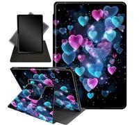 Case for Kindle Scribe 10.2 inch 2022 Release,Case for 10.2" Kindle Scribe,360 Degree Rotating Stand Smart Protective Cover Case for 10.2" Amazon Kindle Scribe 2022 Release,Color Glitter Love Hearts