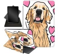 Case for Kindle Scribe 10.2 inch 2022 Release,Case for 10.2" Kindle Scribe,360 Degree Rotating Stand Smart Protective Cover Case for 10.2" Amazon Kindle Scribe 2022 Release,Cute Love Heart Dog