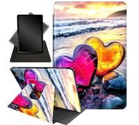 Case for Kindle Scribe 10.2 inch 2022 Release,Case for 10.2" Kindle Scribe,360 Degree Rotating Stand Smart Protective Cover Case for 10.2" Amazon Kindle Scribe 2022 Release,Love Beach Design