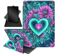 Case for Kindle Scribe 10.2 inch 2022 Release,Case for 10.2" Kindle Scribe,360 Degree Rotating Stand Smart Protective Cover Case for 10.2" Amazon Kindle Scribe 2022 Release,Love Hearts Flowers
