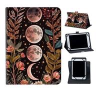 Case for Kindle Scribe 10.2 inch 2024 & 2022 Released,360 Degree Rotating Case Protective Cover with Kickstand and with Magnetic Closure for Kindle Scribe 10.2" 2024/2022,Crescent Pink Flower