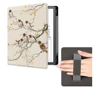Case For Kindle Scribe (10.2"), Slim Lightweight Pu Leather Cover Case With Hand Strap And Auto Wake/Sleep For Kindle Scribe 2022 E-Reader - A Flock Of Sparrows