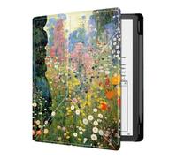 Case For Kindle Scribe 2022 Cover 10.2-Inch Multi-Folding Stand Pu Leather Smart Cover With Auto Sleep/Wake And Pen Holder For Kindle Scribe Cover - Fresh Garden