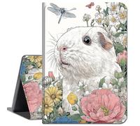 Case for Kindle Scribe (2024/2022 Released), Slim Soft Shockproof TPU Silicone Protective Back Shell Case for 10.2" Amazon Kindle Scribe 2024/2022,Dragonfly Rabbit Flowers