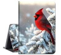Case for Kindle Scribe (2024/2022 Released), Slim Soft Shockproof TPU Silicone Protective Back Shell Case for 10.2" Amazon Kindle Scribe 2024/2022,Snowy Tree and Red Bird