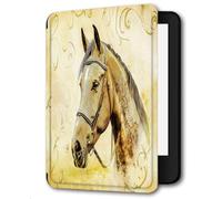 Case For Kindle Voyage (2014 Released) PU Leather Case For Kindle Voyage Smart Sleep/Wake protective Cover,Patterned Horse