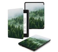 Case For Kindle Voyage 7th Generation Cover (2014 Released) With Auto Wake/Sleep for Kindle Voyage Pu Leather Smart Cover,White Fog Forest