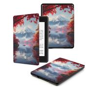 Case For Kindle Voyage 7th Generation Cover (2014 Released) With Auto Wake/Sleep for Kindle Voyage Pu Leather Smart Cover,Maple Leaf Mountain