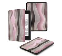 Case For Kindle Voyage 7th Generation Cover (2014 Released) With Auto Wake/Sleep for Kindle Voyage Pu Leather Smart Cover,Abstract Pink Texture