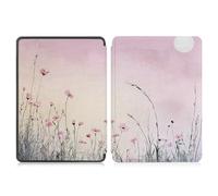 Case for Kindle Voyage - Protective PU Leather Cover with Auto Sleep/Wake (will only fit Kindle Voyage 2014),Pink Wildflowers