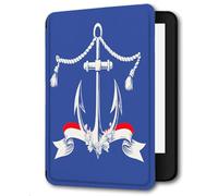 Case for Kindle Voyage - [The Thinnest and Lightest] Protective PU Leather Cover with Auto Sleep/Wake (will only fit Kindle Voyage 2014),Anchor Design