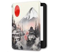 Case for Kindle Voyage - [The Thinnest and Lightest] Protective PU Leather Cover with Auto Sleep/Wake (will only fit Amazon Kindle Voyage 2014),Sun Mount Fuji