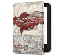 Case for Kindle Voyage - [The Thinnest and Lightest] Protective PU Leather Cover with Auto Sleep/Wake (will only fit Kindle Voyage 2014),Shattered Walls