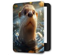 Case for Kindle Voyage - [The Thinnest and Lightest] Protective PU Leather Cover with Auto Sleep/Wake (will only fit Kindle Voyage 2014),Water Bead Capybara