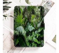 Case for Kindle Voyage - [The Thinnest and Lightest] Protective PU Leather Cover with Auto Sleep/Wake (will only fit Kindle Voyage 2014),Sunshine Green Leaves