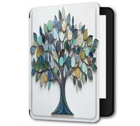 Case for Kindle Voyage - [The Thinnest and Lightest] Protective PU Leather Cover with Auto Sleep/Wake (will only fit Amazon Kindle Voyage 2014),Circle Tree