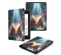 Case for Kindle Voyage - [The Thinnest and Lightest] Protective PU Leather Cover with Auto Sleep/Wake (will only fit Kindle Voyage 2014),White Cloud Library