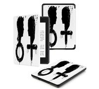 Case for Kindle Voyage - [The Thinnest and Lightest] Protective PU Leather Cover with Auto Sleep/Wake (will only fit Kindle Voyage 2014),Black And White Male And Female Symbols