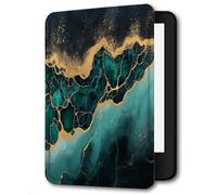 Case for Kindle Voyage - [The Thinnest and Lightest] Protective PU Leather Cover with Auto Sleep/Wake (will only fit Kindle Voyage 2014),Abstract Marble