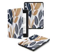 Case for Kindle Voyage - [The ThinnestLightest] Protective PU Leather Cover with Auto Sleep/Wake (will only fit Kindle Voyage 2014) Green Line Blade