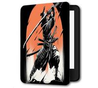 Case for Kindle Voyage - [The ThinnestLightest] Protective PU Leather Cover with Auto Sleep/Wake (will only fit Kindle Voyage 2014),Orange Sun Warrior