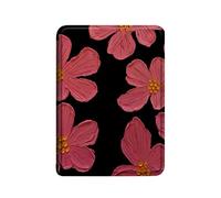 case for kindle，WunM Studio Kindle Case For Case For Kindle 8Th Sy69Jl Generation 2016 Smart Shell Leather Flip Cover With Auto Sleep Wake Feature For Kindle 8Th/Black Oil Painting Floral Flowers