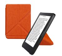 kwmobile Cover for Kobo Clara 2E / Tolino Shine 4 Case - Slim PU Leather eReader Cover with Stand and auto sleep funktion - Orange