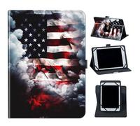 Case for Kobo Clara Colour/BW 6 Inch 2024 Release,360 Degree Rotating Case with Kickstand and with Magnetic Closure for Kobo Clara Cover 6",Retro American Flag/Red