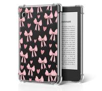 Case for Kobo Clara Colour & Clara BW/2E eReader 6”, Crystal Clear Thin Fit Protective Cover | Scratch-Resistant TPU Shell & Enhanced Grip | Showcase Your Style (Watercolor Bow)