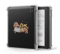Case for Kobo Libra Colour eReader 7", Crystal Clear Cover with Reinforced Corners & Anti-Yellowing | Lightweight TPU Shell for Scratch & Shock Protection | Showcase Your Style (Plaid Dachshund)