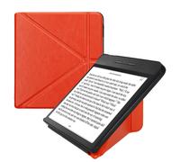 kwmobile Origami Case Compatible with Kobo Libra H2O Case - Slim PU Leather Cover with Stand - Orange