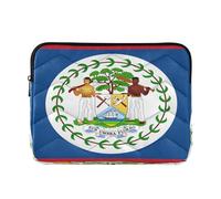 Case for Laptop 13-14 Inch Classical, National Flag of Belize, Notebook Computer Pockets for Work Journey