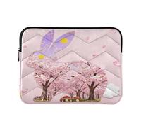 Case for Laptop 13-14 Inch Water Resistant, Collage - Style Bunny Image, Carrying Bags with Zipper for Business Work