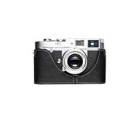 Case for Leica M6 Film Camera, Zakao Handmade Genuine Real Leather Half Camera Case Bag Cover for Leica M6 M4 M3 M2 M1 MDa Film Camera With Hand Strap (Black)