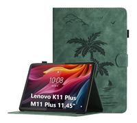 Case for Lenovo K11 Plus 11.45 / Lenovo M11 Plus 11.45 Inch Multi-Angle Protective PU Leather Case with Card Slot, Green
