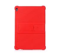 Case for Lenovo M10 Plus 10.3 Inch 2020 TB-X606F X606X / Lenovo Tab K10 10.3 Inch 2021,Reinforced Four-Corner Rugged Shockproof Silicone Cover with Foldable Kickstand (Red)