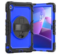 Case for Lenovo Tab 10.1 inch 2025 with Screen Protector/Shoulder Strap/Hand Strap, Compatible for Lenovo Tablet TB311FU/TB311XU Cover, Heavy Duty Hard Durable Rugged Protective Shockproof Case, Blue
