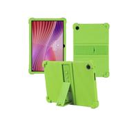 Case for Lenovo Tab K10 Gen 2(TB311FU) Android 14 Tablet 10.1"，WUNIAK Shock Proof Lightweight Stand Rubber Shell Protective Cover,Kids Friendly Soft Silicone Adjustable Stand Cover,Green