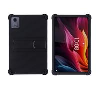 Case for Lenovo Tab K11 Plus 11.5 inch TB-352FU/TB-352XU Tablet - Kids Friendly Shockproof Silicone Soft Shock Proof Protective Cover with PC Adjustable Stand (Black)