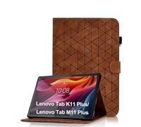 Case for Lenovo Tab K11 Plus/Lenovo Tab M11 Plus 11.45 Inch Multi-Angli Cover with Stand Function PU Leather Flip Tablet Case - Brown