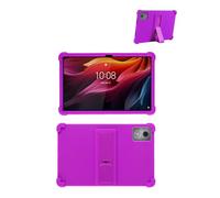 Case for Lenovo Tab K11 Plus TB352FU Tablet 11.45 Inch, FJIASTB Soft Silicone Kids Friendly Protective Cover with Adjustable Stand, Drop-Proof (Purple)