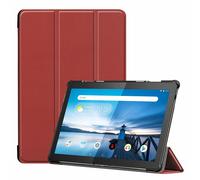 Case for Lenovo Tab M10 TB-X605F 10.1 Inch Smart Cover Case with Stand Function and Auto Sleep/Wake Function Wine Red