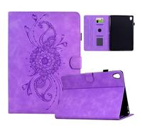 Case for Lenovo Tab M10 HD (2nd Gen) 10.1 Inch TB-X306F/TB-X306X with Pencil Holder, PU Leather Smart Cover with Stand Function, Magnetic Closure (Purple)