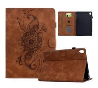 Case for Lenovo Tab M10 HD (2nd Gen) 10.1 Inch TB-X306F/TB-X306X with Pencil Holder, PU Leather Smart Cover with Stand Function, Magnetic Closure (Brown)