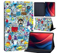 Case for Lenovo Tab M10 HD 2ND Gen 10.1 inch (TB-X306X/X306F) PU Leather Tablet Protective Case, Slim Stand Hard Back Shell Protective Smart Ultra Thin Cover Case (mixed cartoon style)