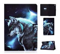 Case for Lenovo Tab M10 Plus 10.3 Tablet Protective Leather Cover Folio Slim Lightweight with Flip Stand Card Holder Lenovo Tab M10 FHD Plus TB-X606F 10.3 Cover (Space wolf)