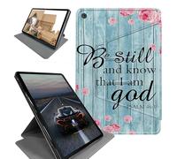 Case for Lenovo Tab M10 Plus (2020 2nd Gen) TB-X606F / TB-X606X 10.3" -360 Rotating Stand Folding Protective Cover with Auto Sleep/Wake,Psalm 46-10 Be Still