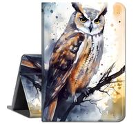 Case for Lenovo Tab M10 Plus (2020 2nd Gen) TB-X606F / TB-X606X 10.3 inch,Slim Lightweight Smart Shell Stand Cover with Auto Wake/Sleep Case for Lenovo M10 Plus 10.3 inch,Colorful Watercolor owl